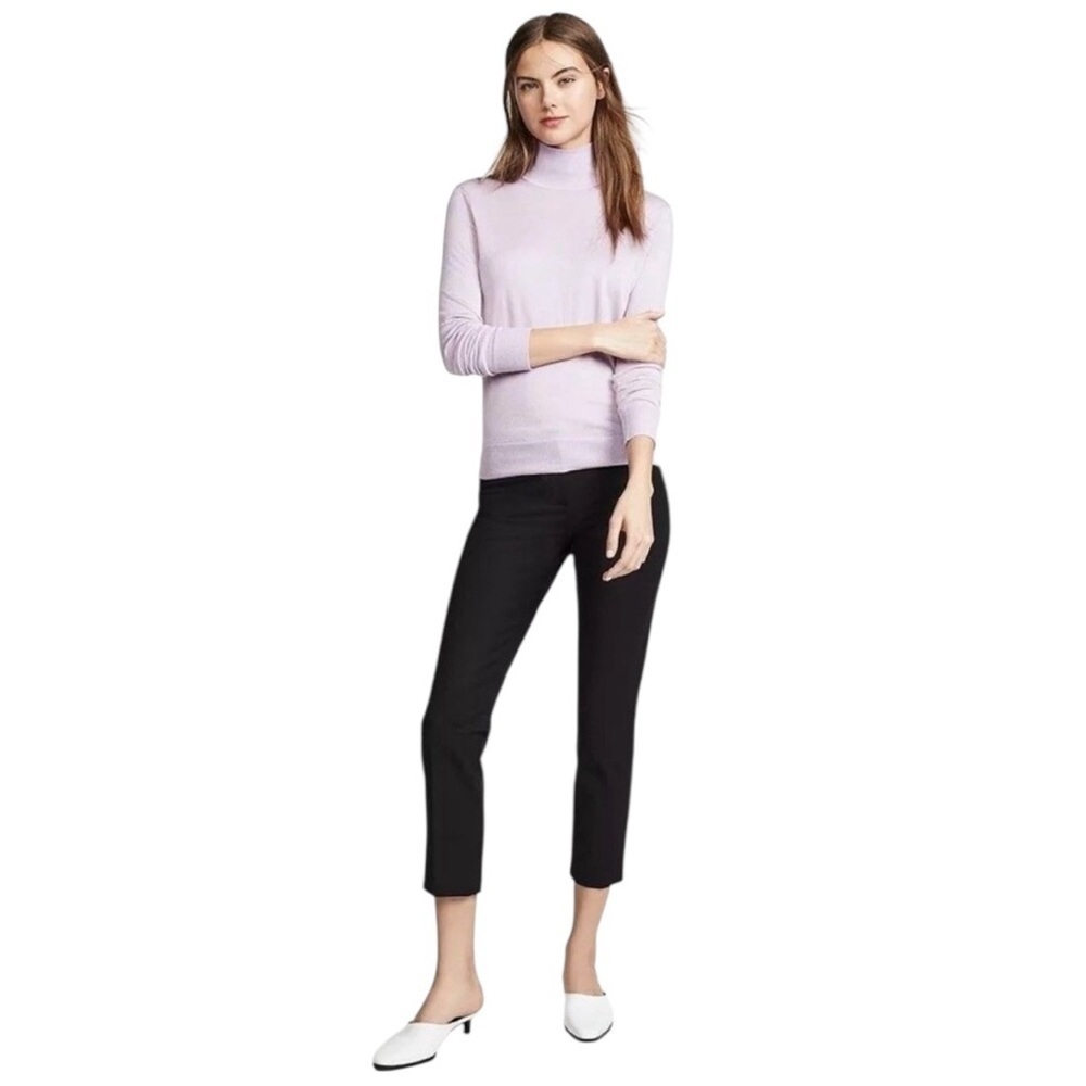 Theory Cropped Stretch Pants Black Size 10 Slim Ankle Career Work
